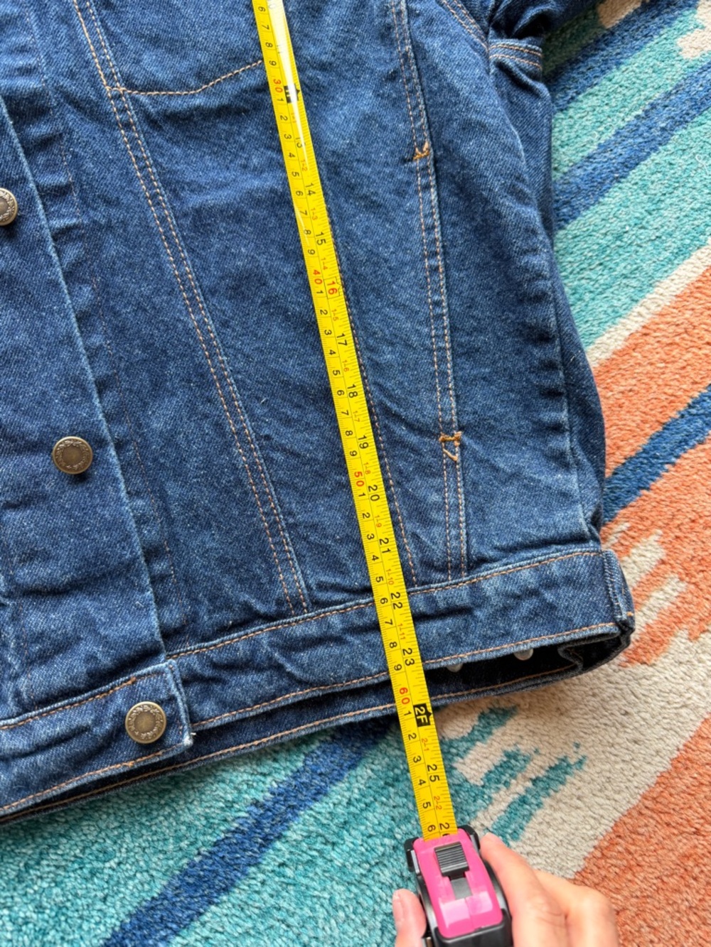 Vintage Hovis Heartland Apparel Denim Jacket Dark Blue - Picture 8 of 9